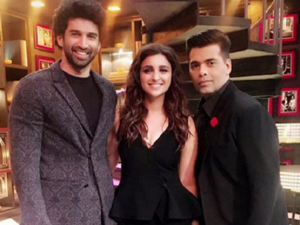 Parineeti Chopra and Aditya Roy Kapur in Koffee With Karan