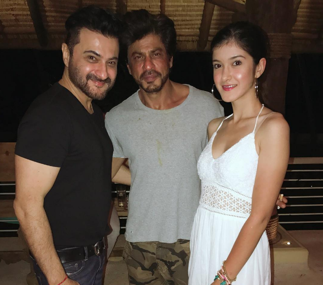 Shah Rukh Khan, Sanjay Kapoor and Shanaya