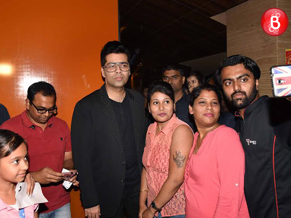 Karan Johar snapped in PVR ICON theatre