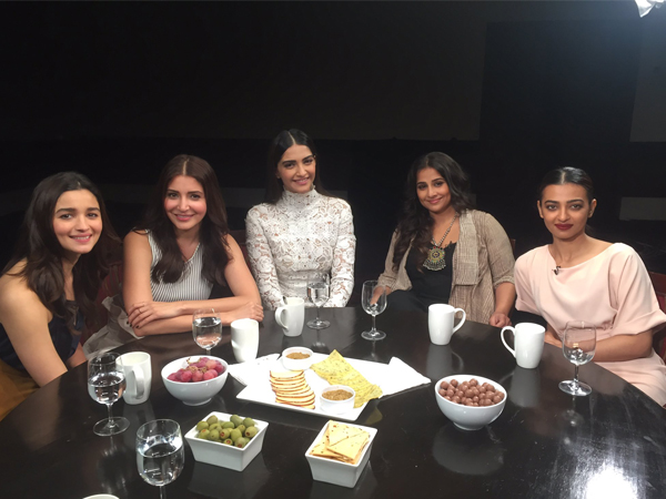Alia Bhatt, Anushka Sharma, Sonam Kapoor, Vidya Balan and Radhika Apte