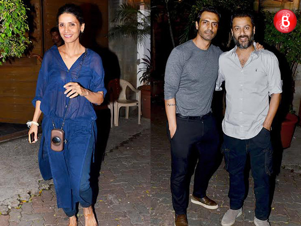 Arjun Rampal and Abhishek Kapoor at Mehr Jessia's birthday bash