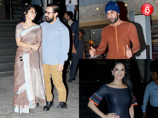 Kiran Rao, Aamir Khan, Ranbir Kapoor and Sunny Leone