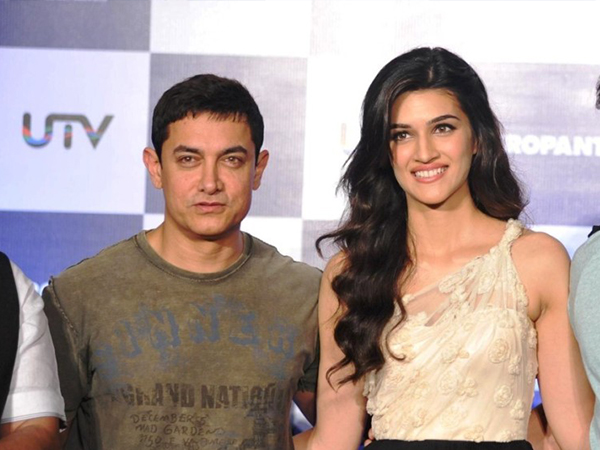 Kriti Sanon and Aamir Khan