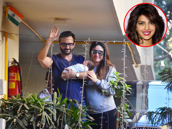 Saif Ali Khan, Kareena Kapoor and Taimur, Priyanka Chopra