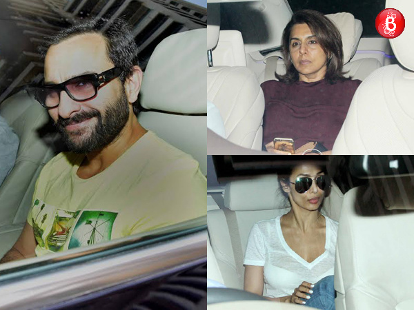Saif Ali Khan, Neetu Singh, Malaika Arora