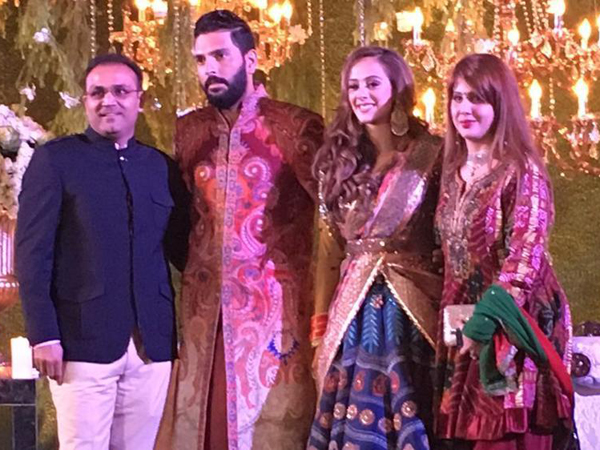 Yuvraj Singh and Hazel Keech's Delhi reception was a starry night! INSIDE PICS!