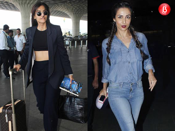 PICS: Sonam Kapoor, Malaika Arora and others nail the airport style ...