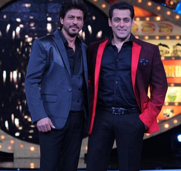 Salman Khan and Shah Rukh Khan look dashing in their reunion on 'Bigg ...