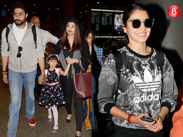 PICS: Aishwarya Rai, Abhishek Bachchan and others return from their New Year vacation