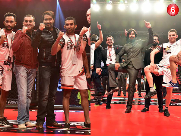 Ajay Devgn and Randeep Hooda pack a punch at the Super Fight League opening ceremony