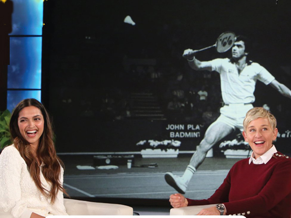 Deepika Padukone and Ellen DeGeneres