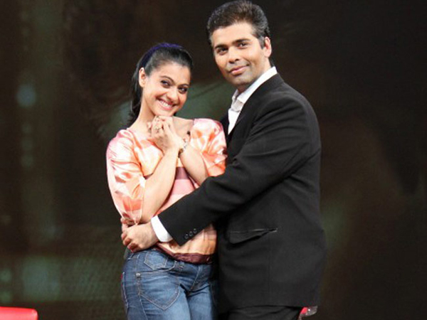 Karan Johar and Kajol