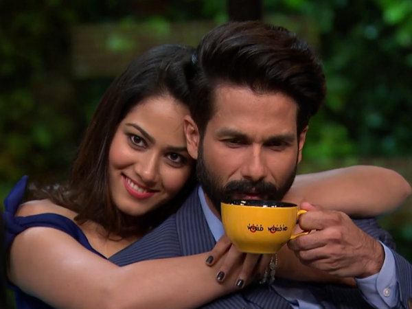 Koffee With Karan Mira Rajput and Shahid Kapoor