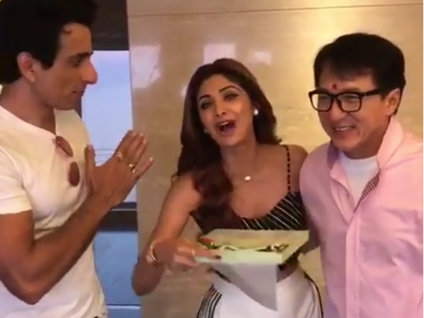 Watch: Shilpa Shetty goes mad on meeting the Legend Jackie Chan