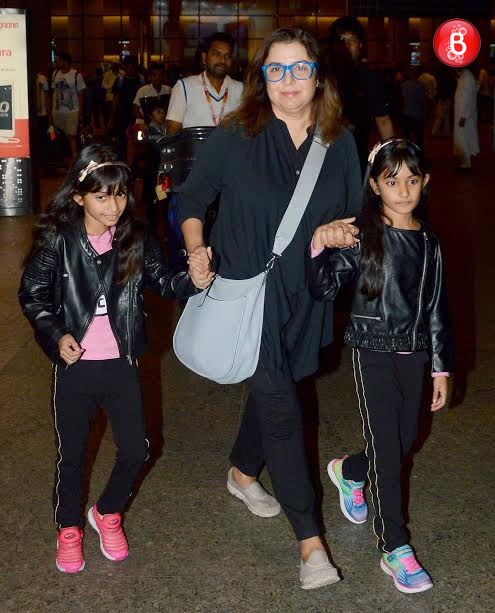 Farah Khan with Anya and Diva Kunder