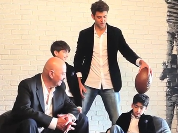 Hrithik Roshan and his kids