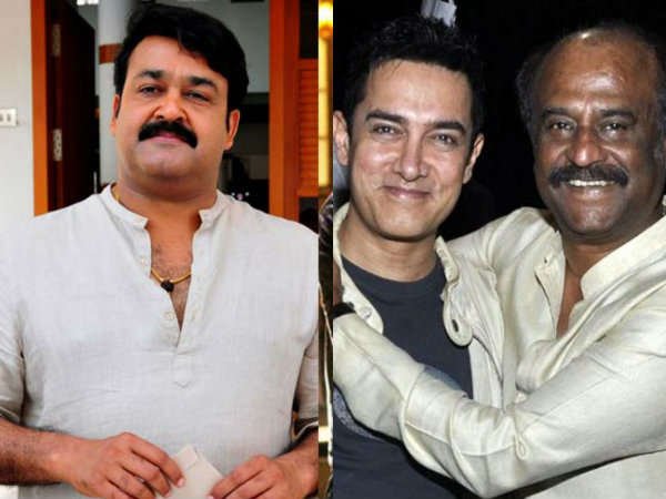 Aamir Khan, Rajinikanth,Mohanlal