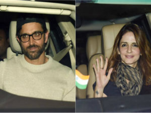 Spotted: Hrithik Roshan And Sussanne Khan at 'Jolly LL.B 2' screening