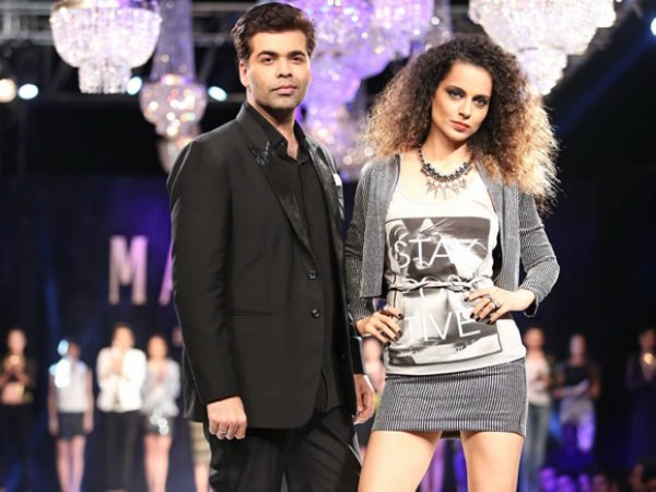 Karan Johar and Kangana Ranaut
