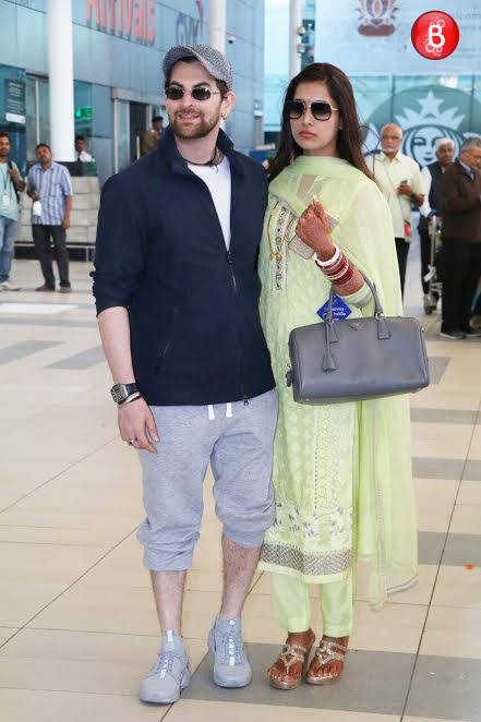 Neil Nitin Mukesh with wife Rukmini