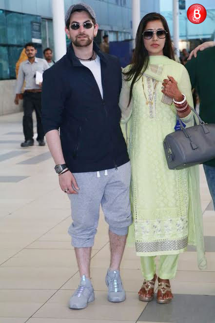 Neil Nitin Mukesh with wife Rukmini