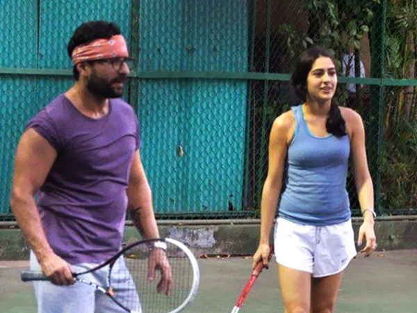 Saif Ali Khan and Sara Ali Khan