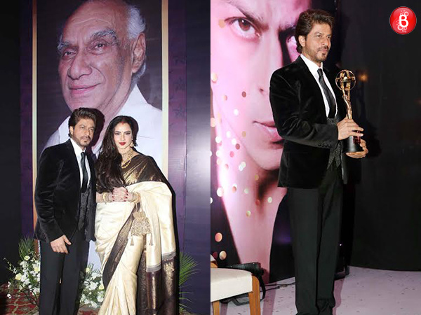 Shah Rukh Khan and Rekha at 4th National Yash Chopra Memorial Award