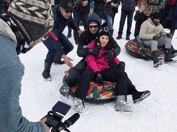 Sunny Leone and Daniel Weber