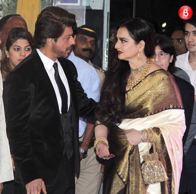 Shah Rukh Khan and Rekha
