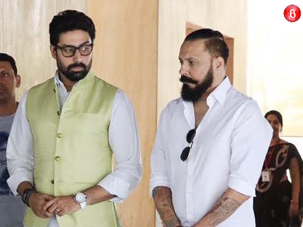 PICS: Abhishek Bachchan, JP Dutta and others visit Suniel Shetty's residence after his father's death