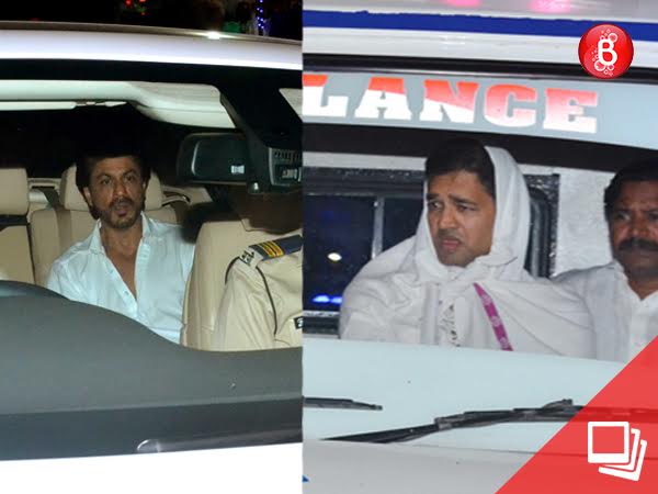 Shah Rukh Khan, Sanjay Leela Bhansali and others attend Aishwarya Rai Bachchan's father's funeral