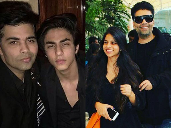 Karan Johar Aryan and Suhana