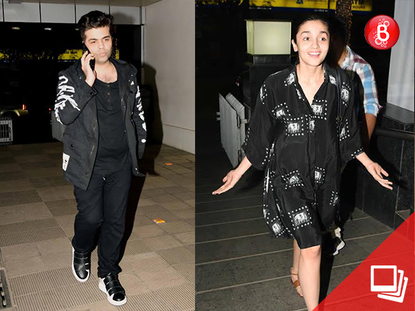 Karan Johar and Alia Bhatt