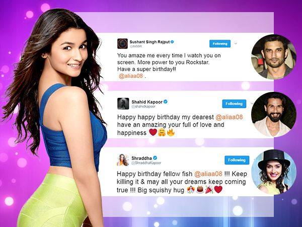 B-Town celebs wishes Alia Bhatt on her birthday