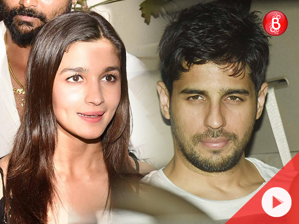 Sidharth Malhotra at Alia Bhatt's birthday party