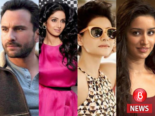 Kajol, Sridev, Shraddha Kapoor and Saif Ali Khan