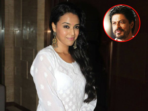 Swara Bhaskar and Shah Rukh Khan
