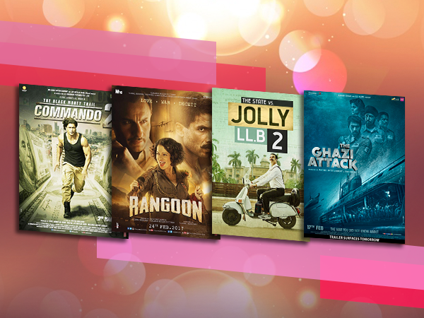 Box office update: 'Commando 2', 'Rangoon', 'The Ghazi Attack' and 'Jolly LL.B 2'