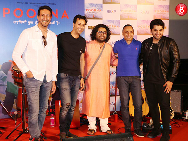 Zakir Hussain and Arijit Singh share stage, enthrall the audience at music launch of 'Poorna'!