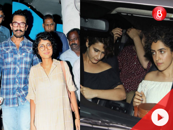 Watch: Aamir Khan and Kiran Rao's dinner outing with the 'Dangal' girls