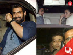 Rana Daggubati, Karan Johar, Sidharth Malhotra and Alia Bhatt at 'Baahubali 2' screening