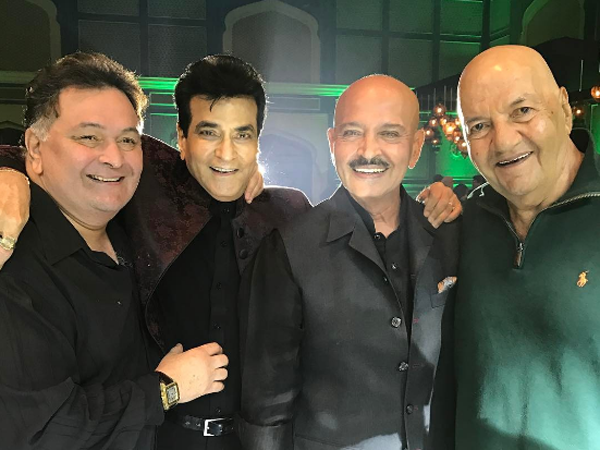 Rishi Kapoor, Jeetendra, Rakesh Roshan, Prem Chopra