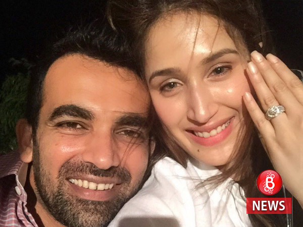 Sagarika Ghatge with Zaheer Khan