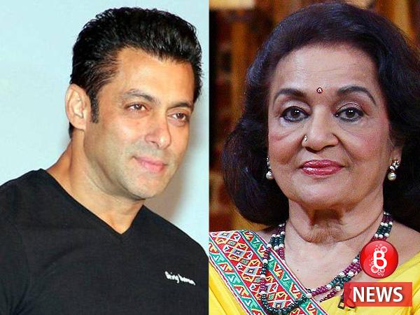 Salman Khan and Asha Parekh