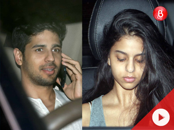Sidharth Malhotra and Suhana Khan
