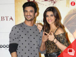 Sushant Singh Rajput and Kriti Sanon at 'Raabta' trailer launch event