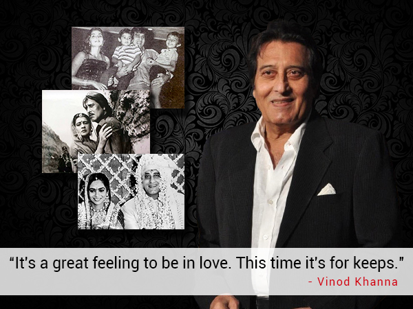 Vinod Khanna's two wives and affair with amrita singh