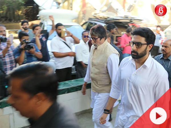 WATCH: Amitabh Bachchan, Rishi Kapoor and other celebs at the funeral of Vinod Khanna
