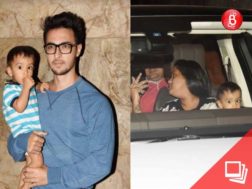 Aayush Sharma with Arpita and Ahil