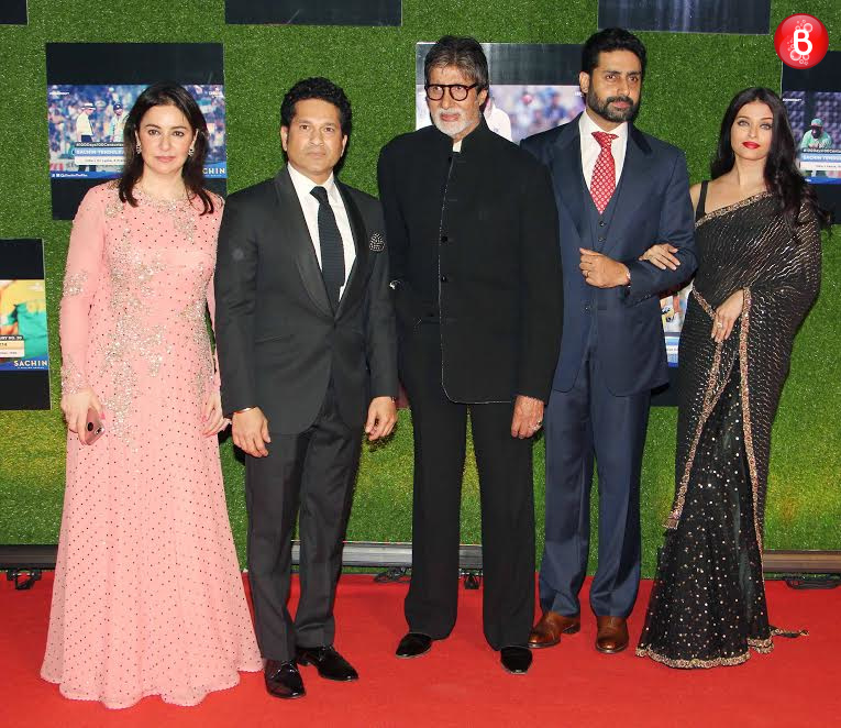 Anjali Tendulkar, Sachin Tendulkar, Amitabh Bachchan, Abhishek Bachchan, Aishwarya Rai Bachchan